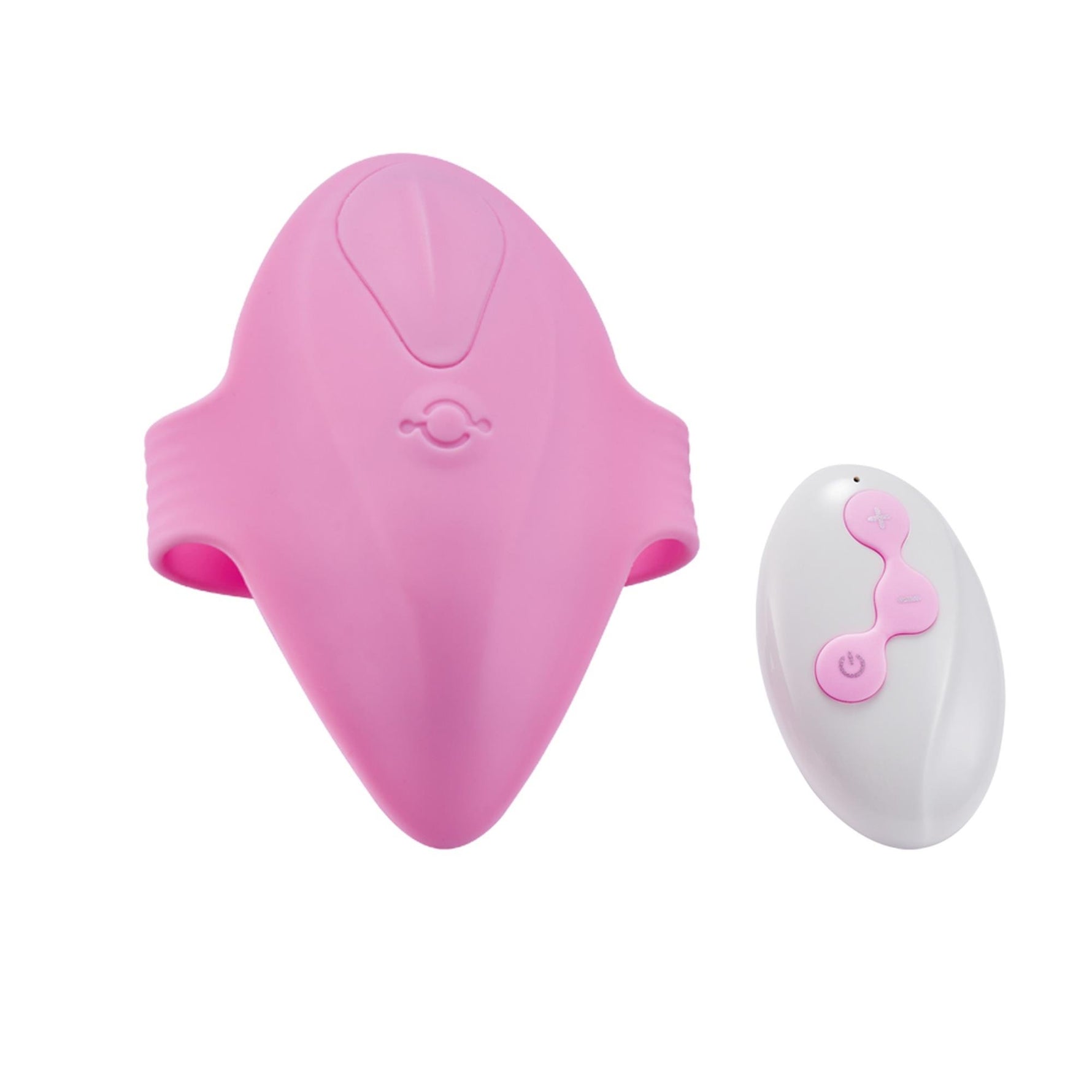 Stimulator clitoridian din silicon roz Lyla cu telecomandă