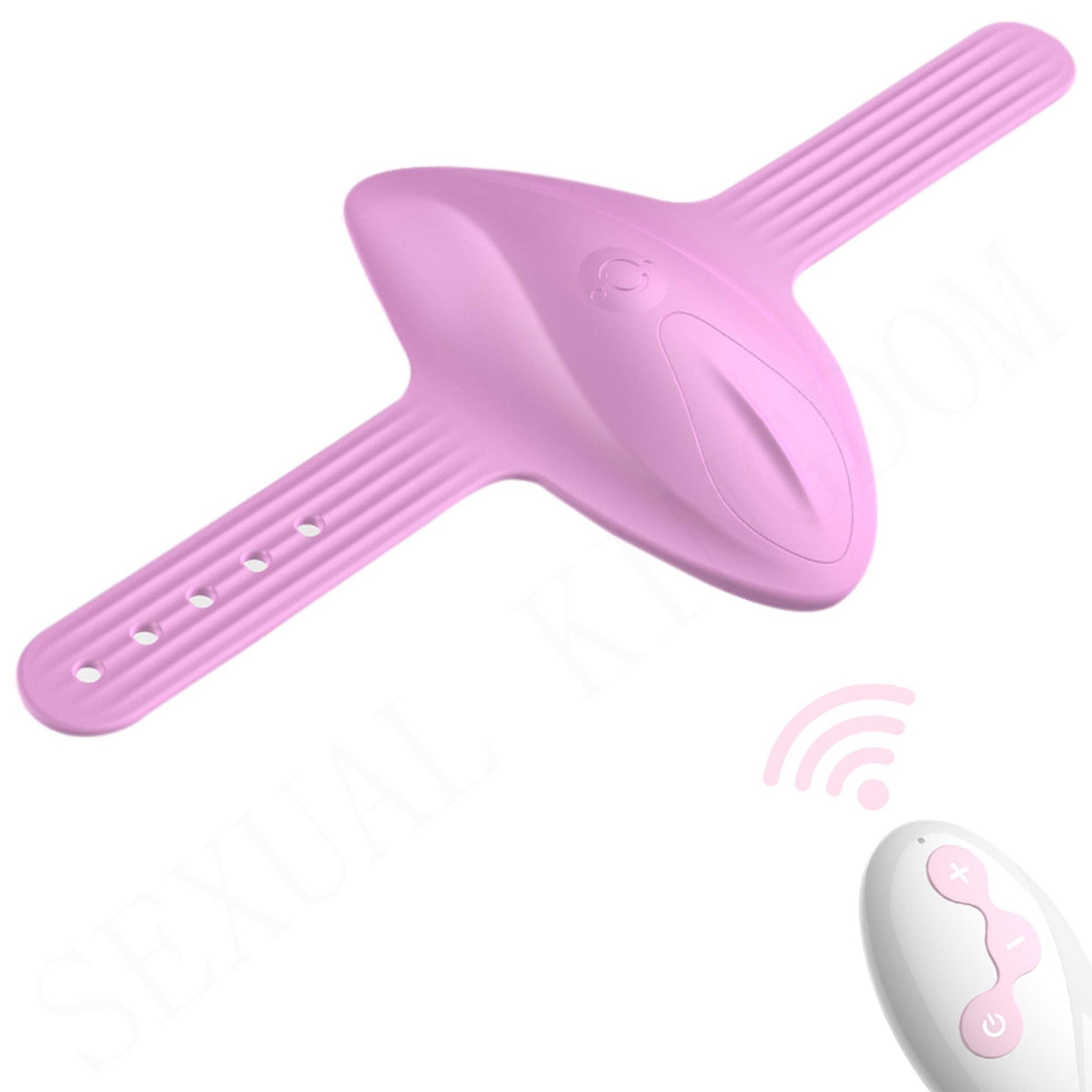 Stimulator clitoridian din silicon roz Lyla cu telecomandă
