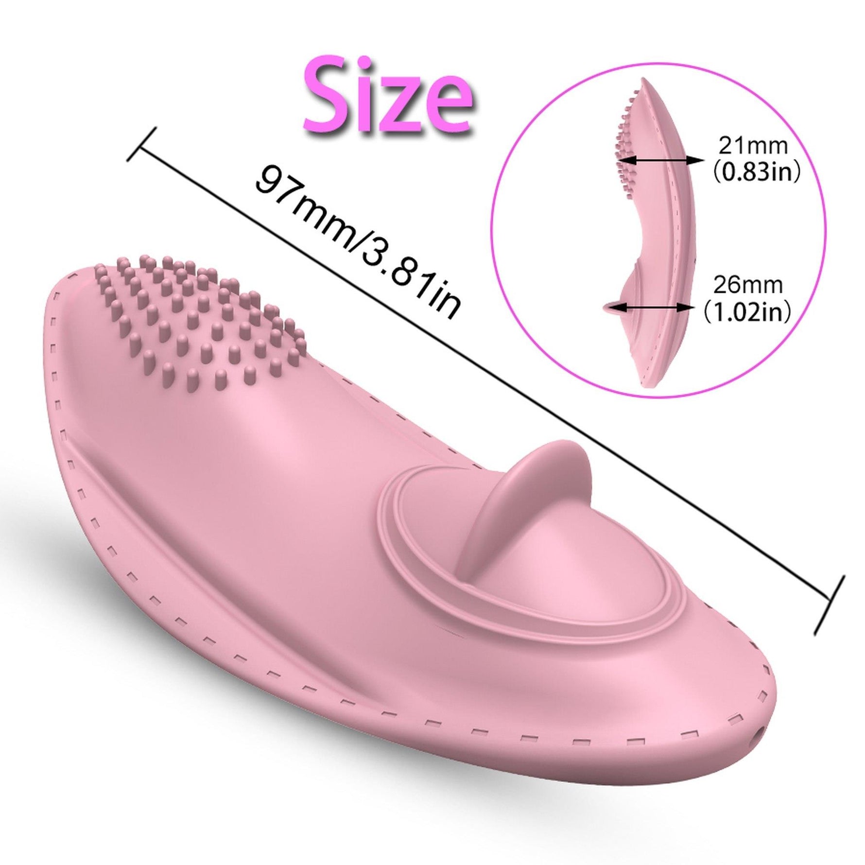 Stimulator clitoridian fără fir Lyla Panty, silențios, roz
