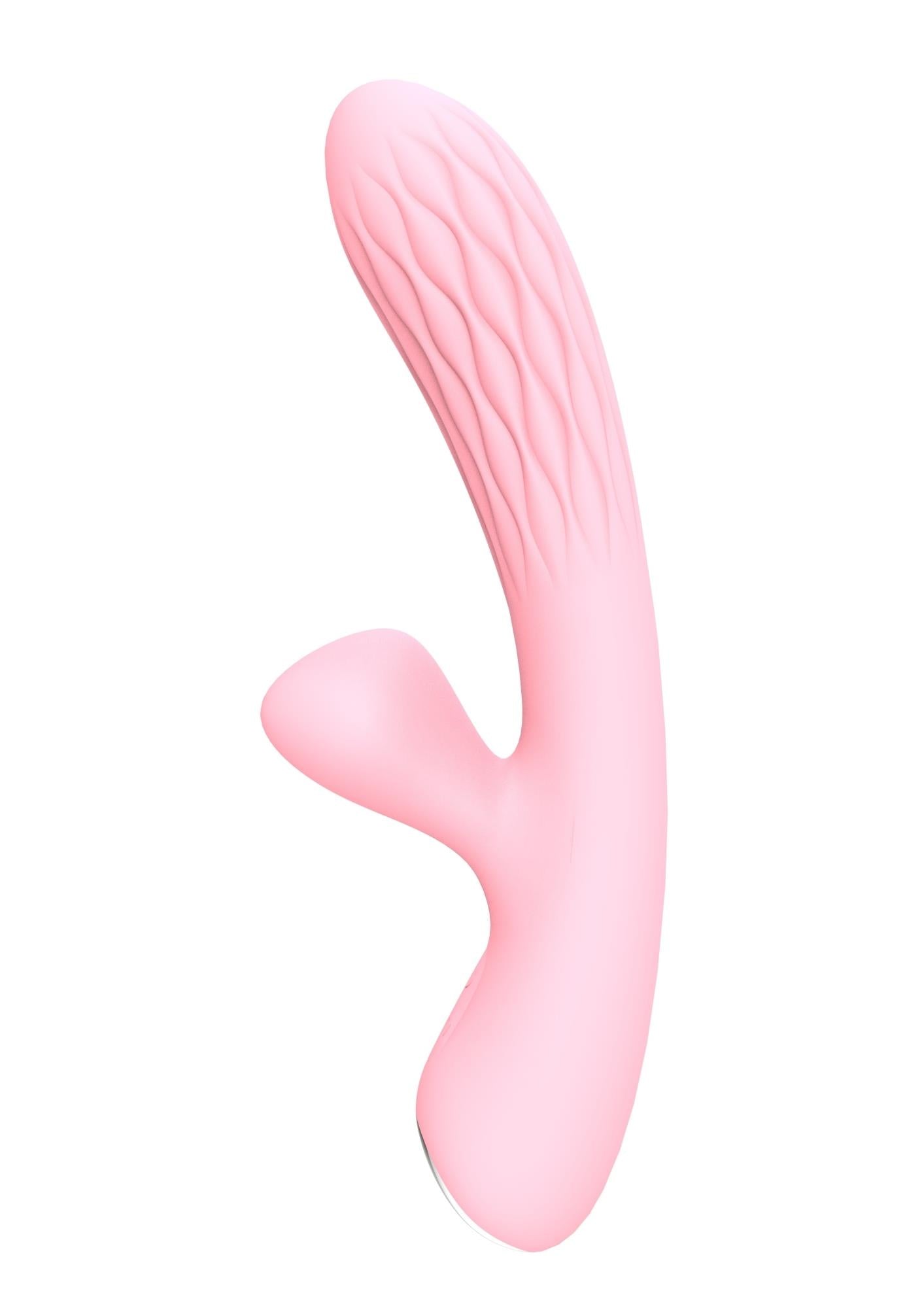 Vibrator Chelsea din silicon cu formă de iepuraș, 20 cm, USB