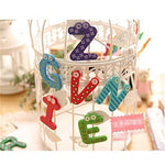 Set 26 Magneti de Frigider pentru Copii, Flippy, Model Alfabet A-Z, Figurine Amuzante, din Lemn, Multicolor