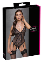 Body erotic Cottelli LINGERIE fără bretele, negru, L
