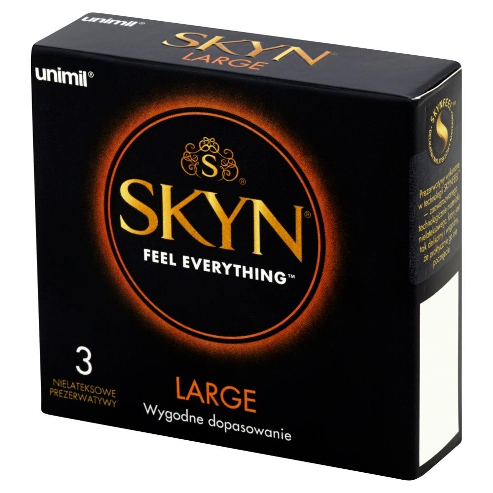 Prezervative SKYN mari, fără latex, lubrifiate