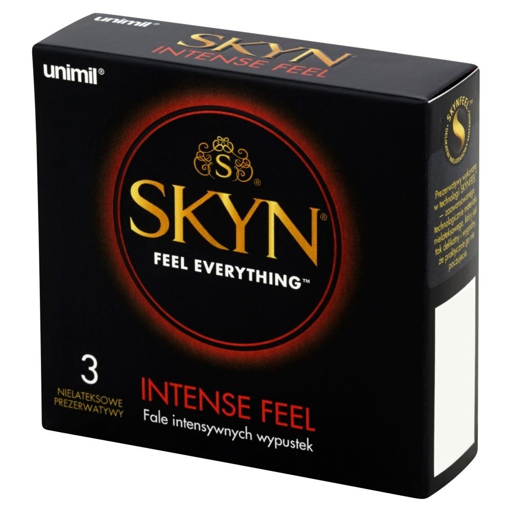 Prezervative stimulatoare Skyn ​​Intense Feel fără latex, 3 bucăți