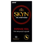 Prezervative SKYN Intense Feel, stimulatoare, lubrifiate, fără latex, 10 buc.