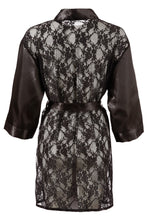 Kimono din satin cu dantelă Cottelli L/XL