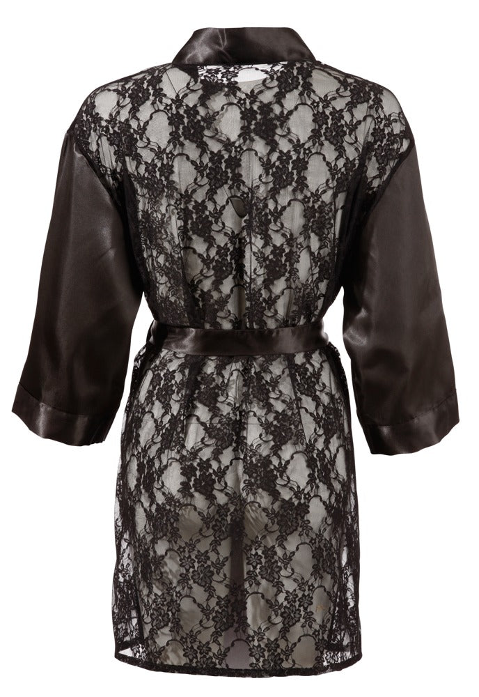 Kimono din satin cu dantelă Cottelli L/XL