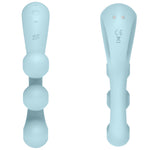 Stimulator USB Satisfyer Tri Ball 2 din silicon albastru deschis