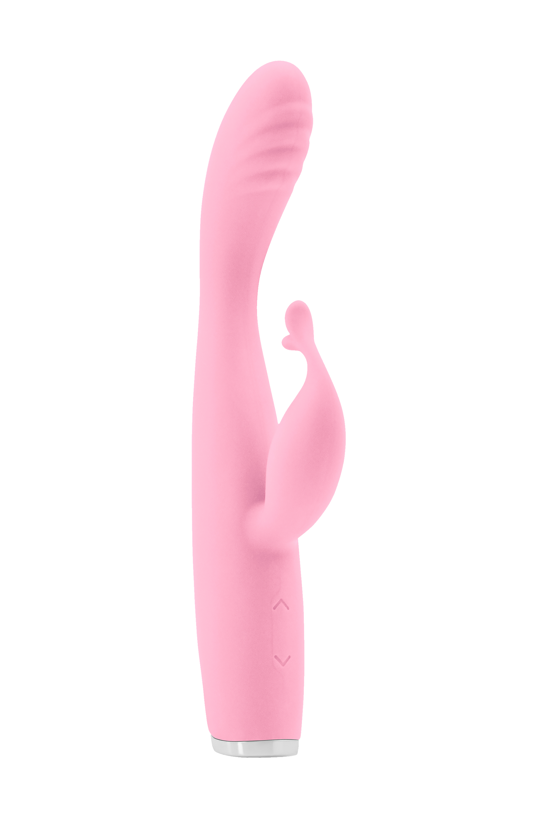 Vibrator USB Luxe Skye din silicon roz, tip iepuraș