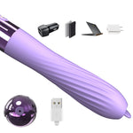 Vibrator din silicon încălzit cu USB Fox seria B cu limbă mobilă