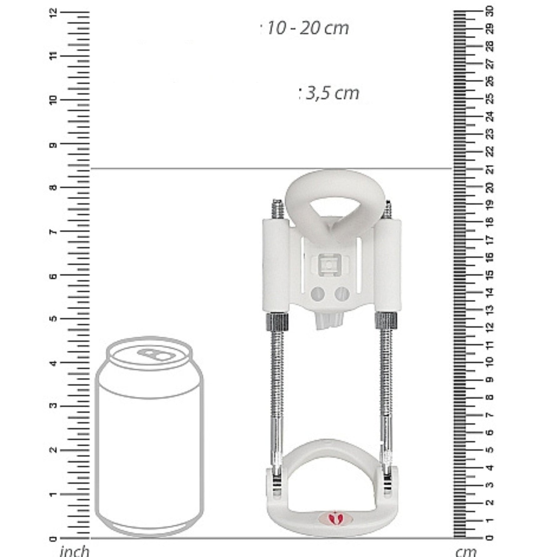 Extensor de penis pompat alb