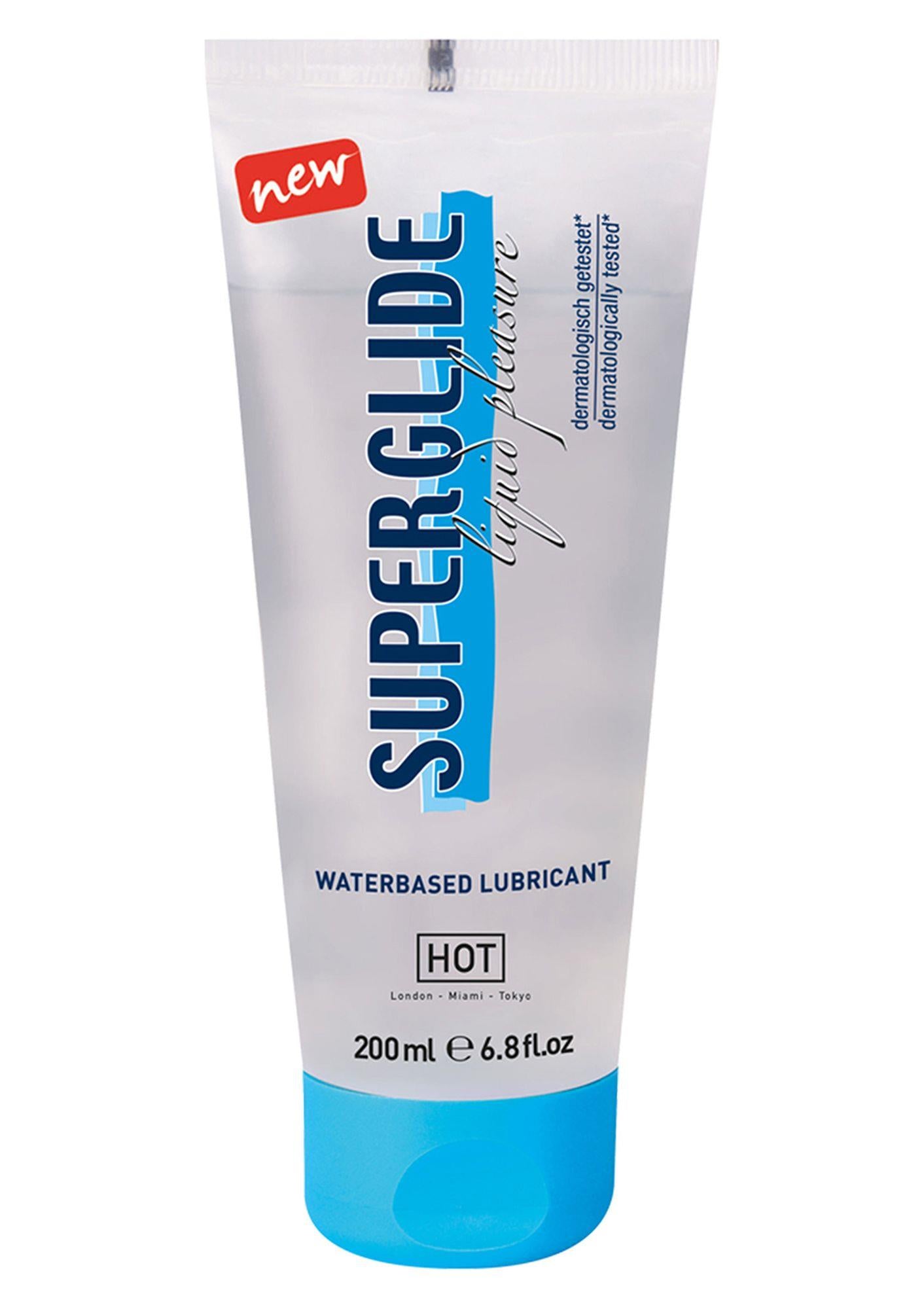 Lubrifiant pe bază de apă Hot Super Glide Pleasure 200 ml