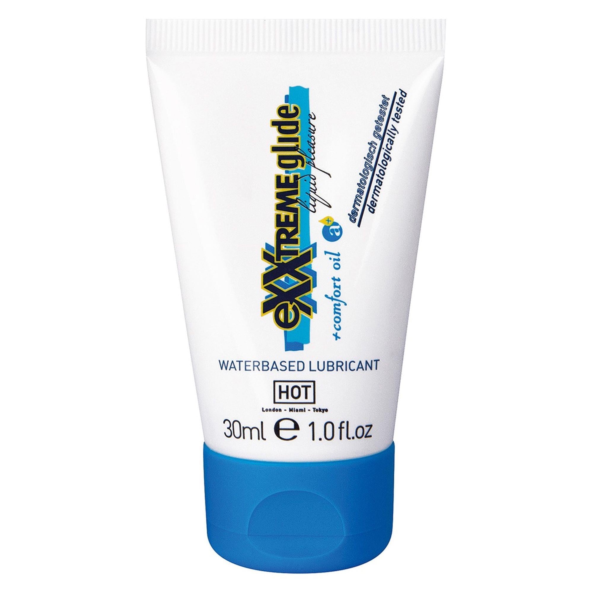 Gel eXXtreme Glide pe bază de apă cu ulei de confort a+ Hot 30 ml