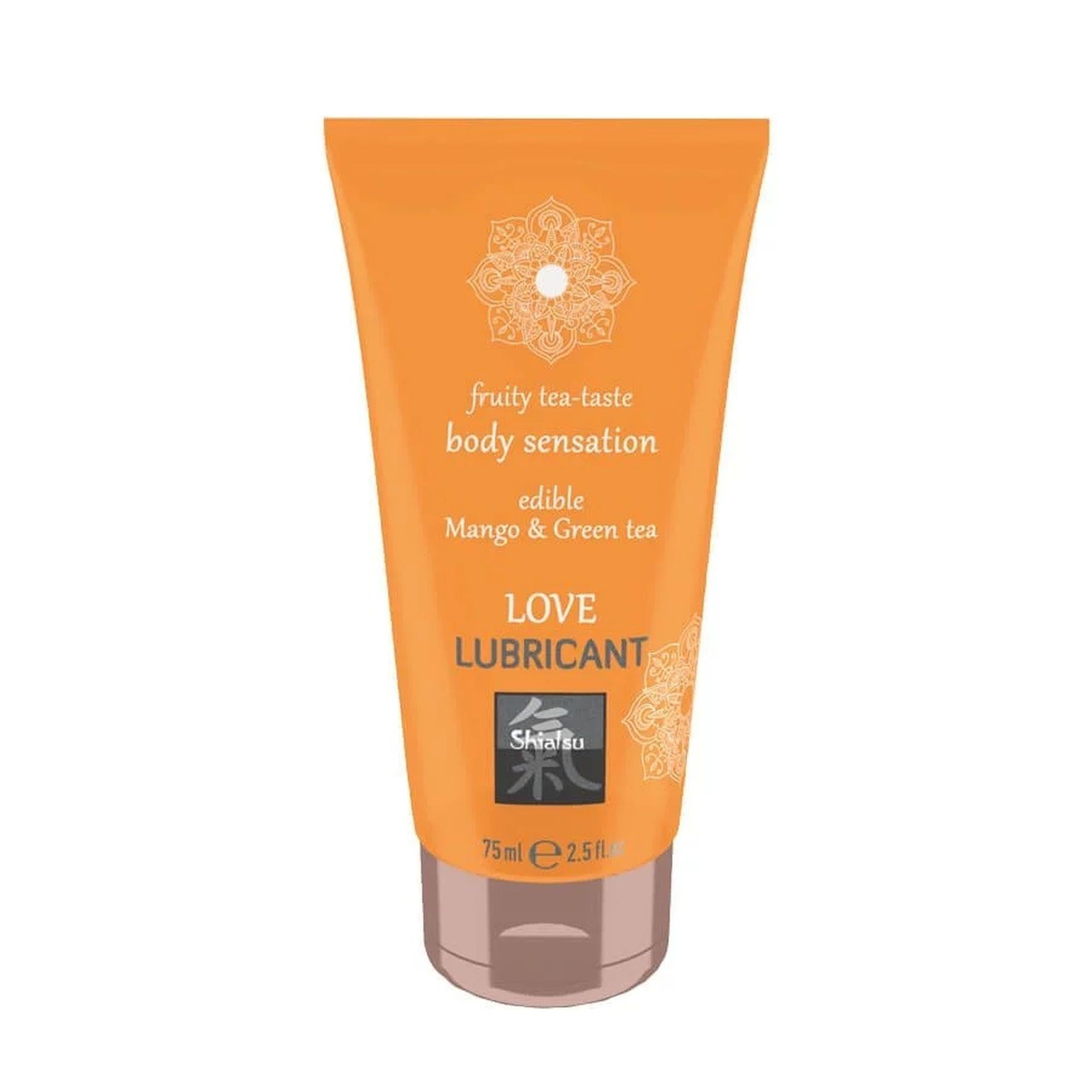 Gel comestibil Shiatsu Love cu aromă de mango și ceai verde