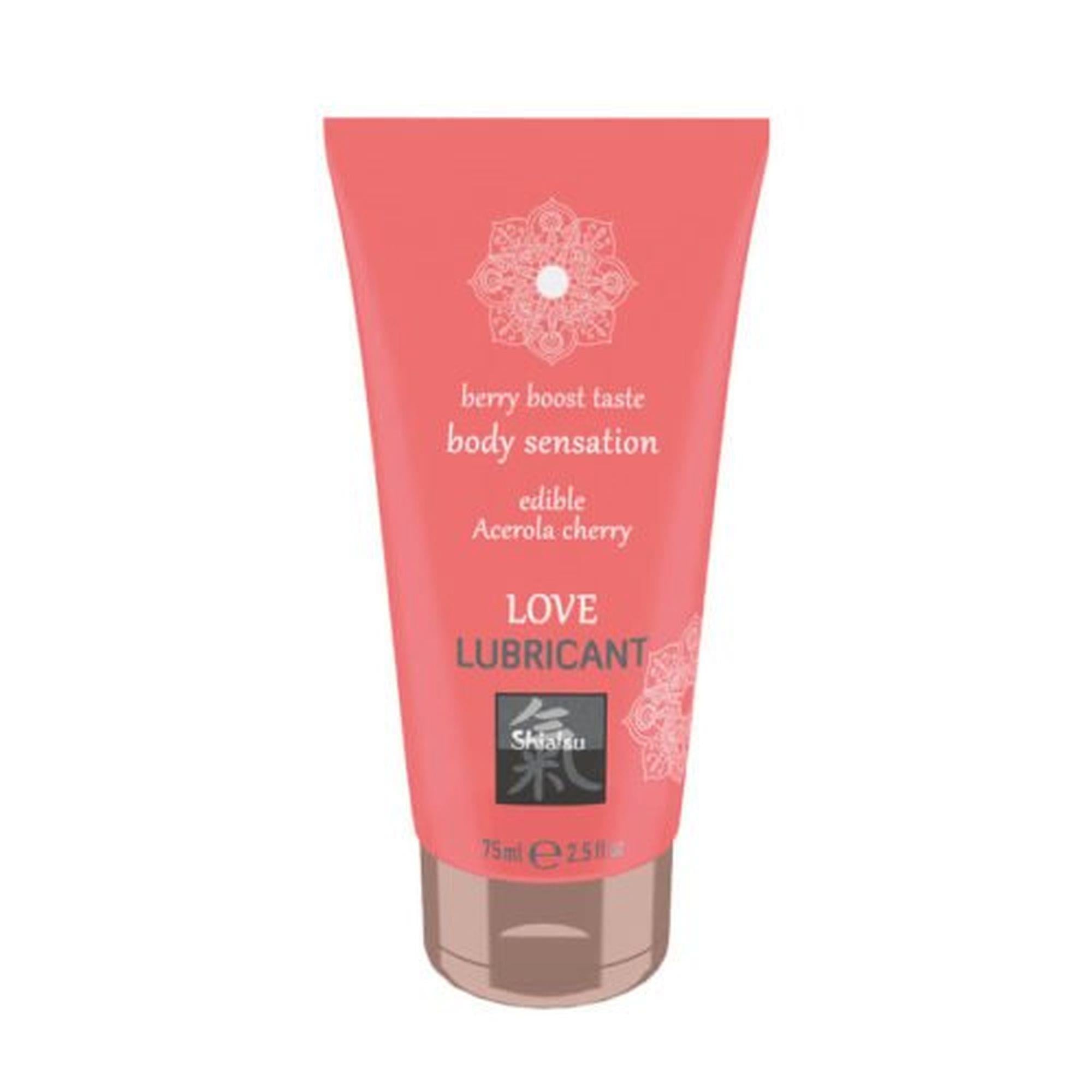 Gel Shiatsu Love, lubrifiant, aromă comestibilă de acerola