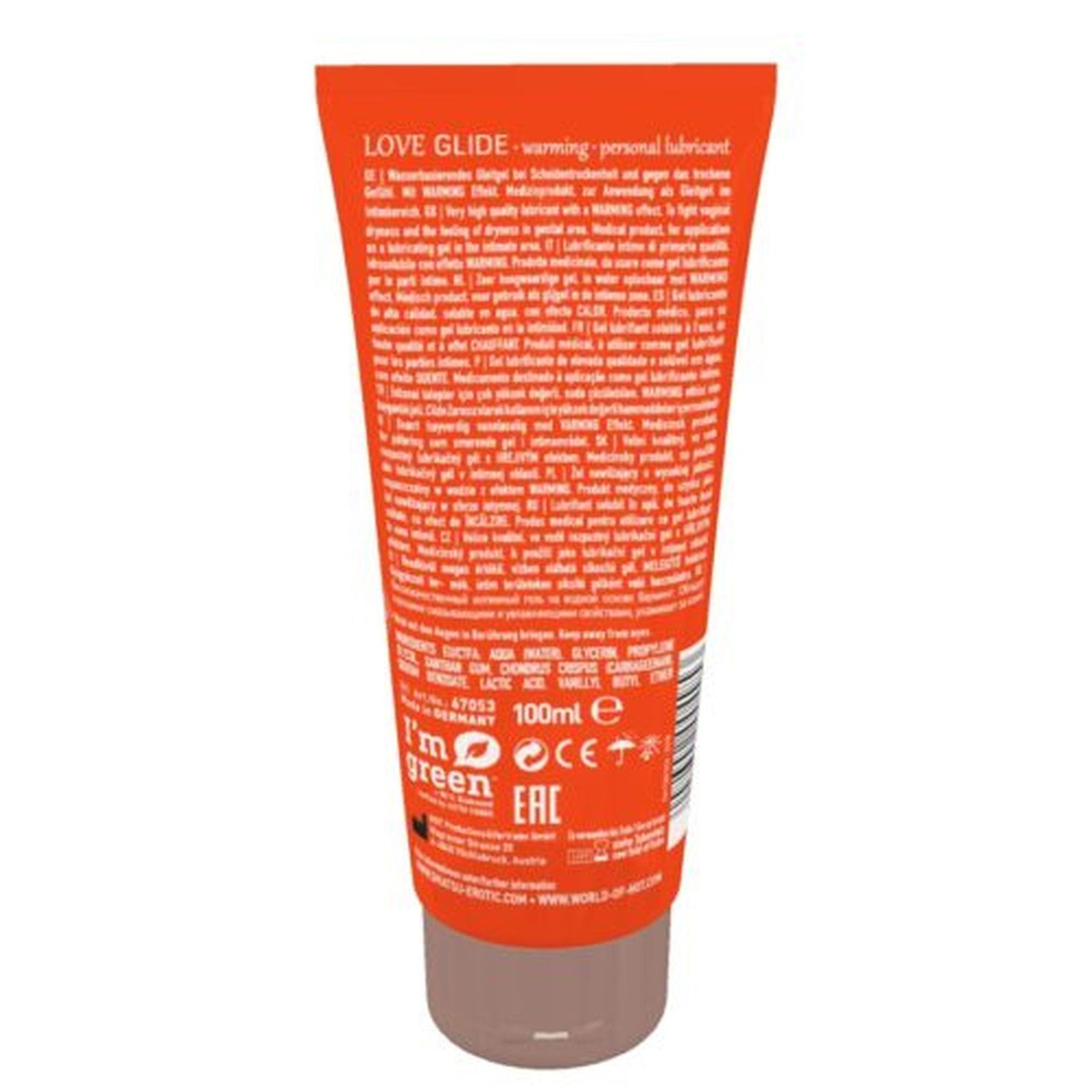 Gel de încălzire Shiatsu Love Glide 100 ml