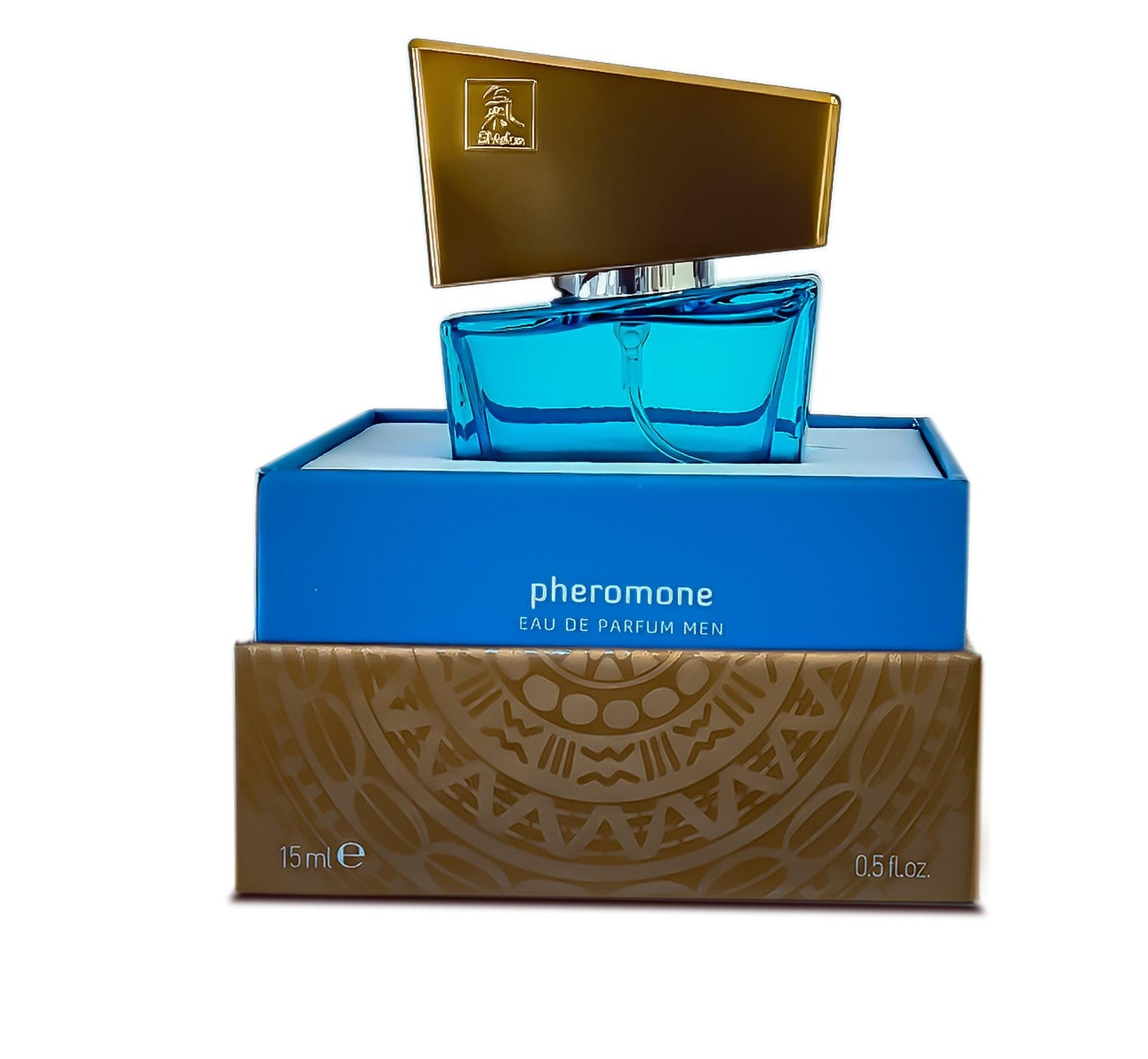 Parfum Shiatsu Hot cu feromoni albastru deschis 15 ml
