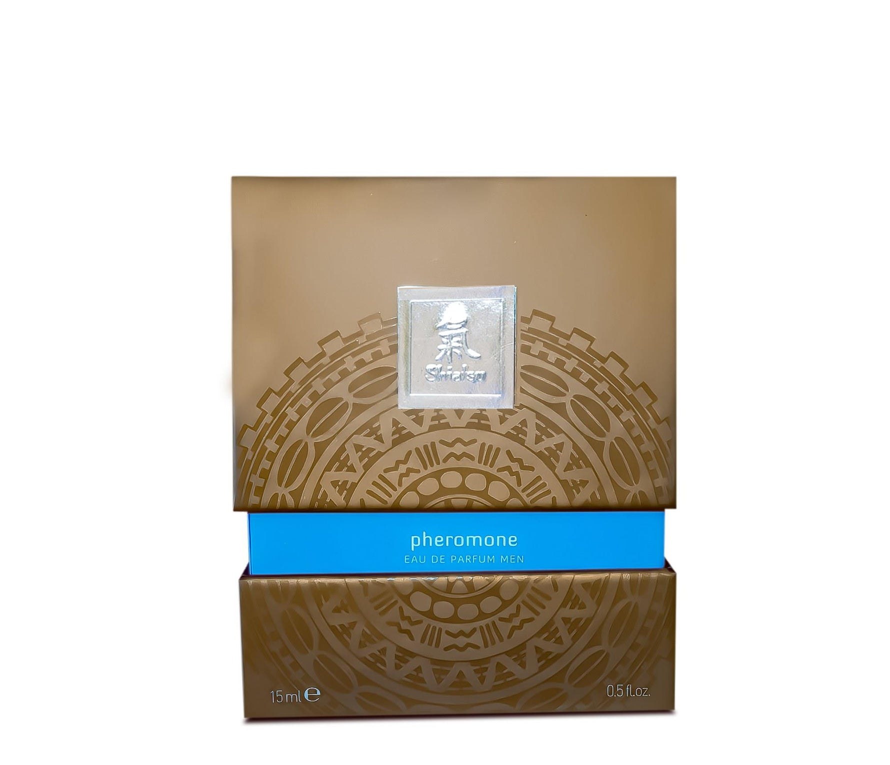 Parfum Shiatsu Hot cu feromoni albastru deschis 15 ml