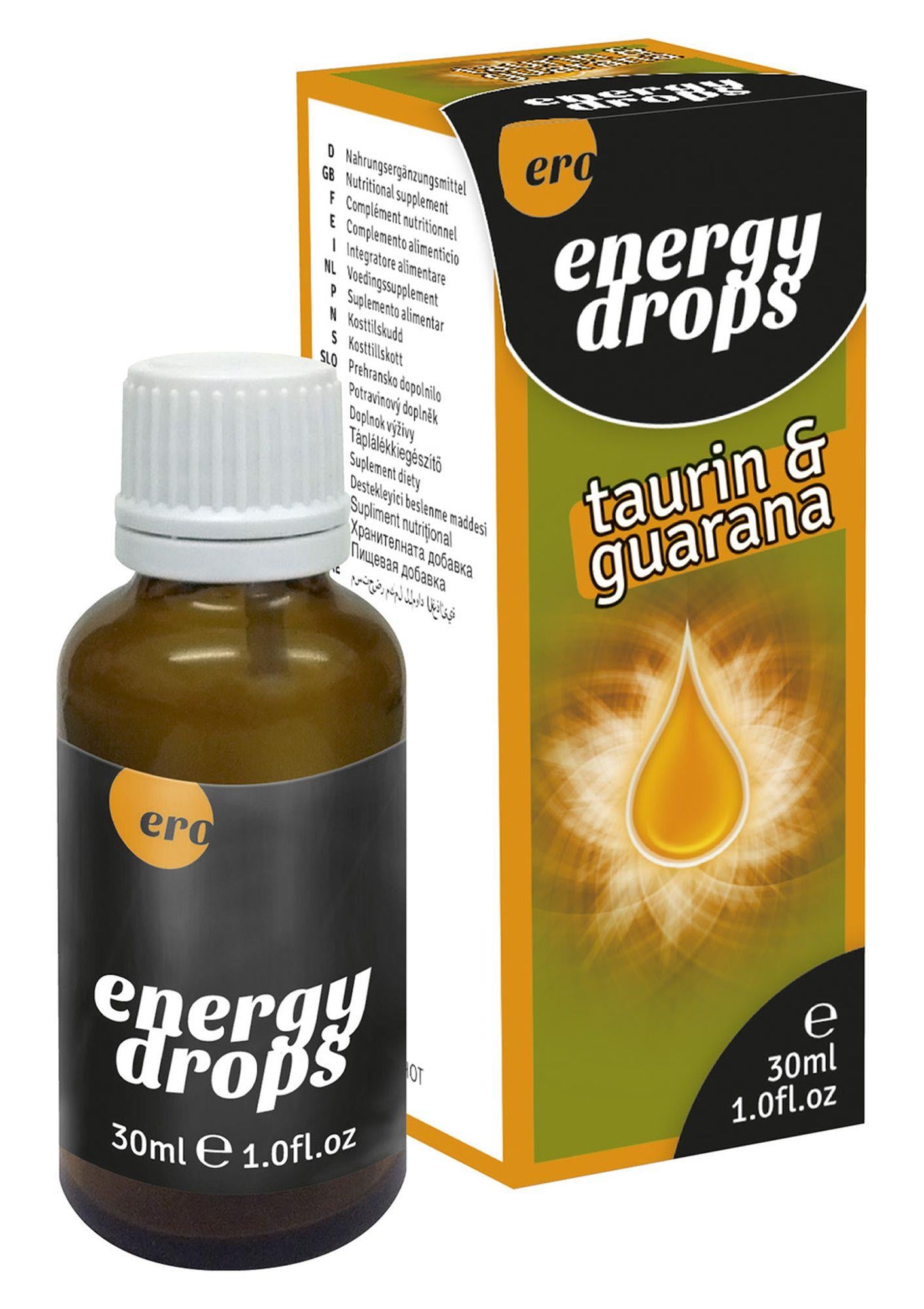 Picături energizante cu taurină și guarana calde 30ml