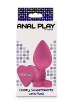 Plug anal din silicon Lets Fuck ToyJoy, roz, 8,5 cm