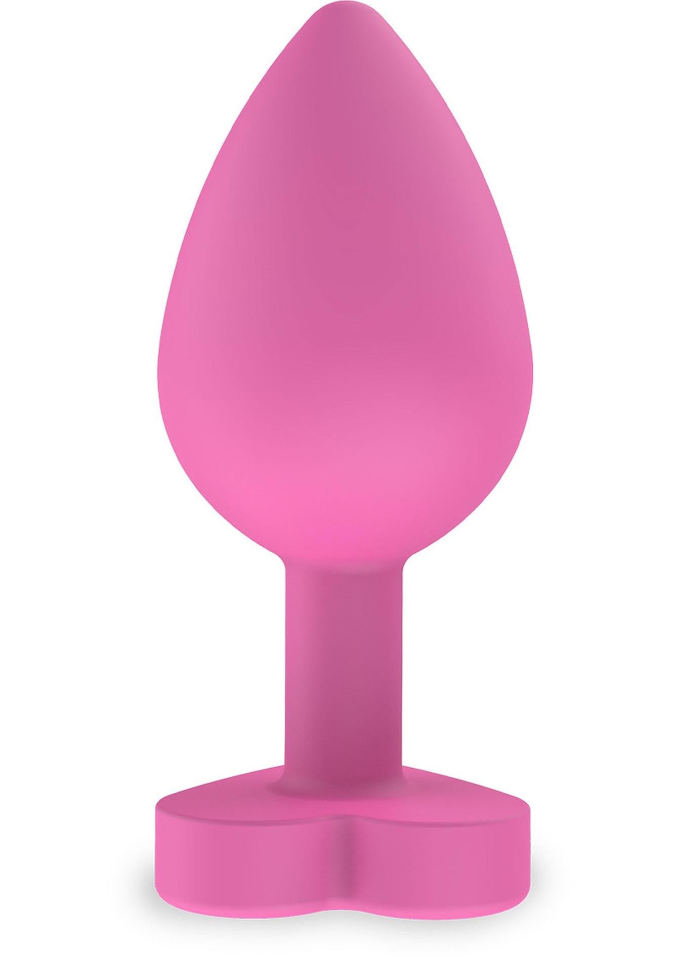 Plug anal din silicon Lets Fuck ToyJoy, roz, 8,5 cm