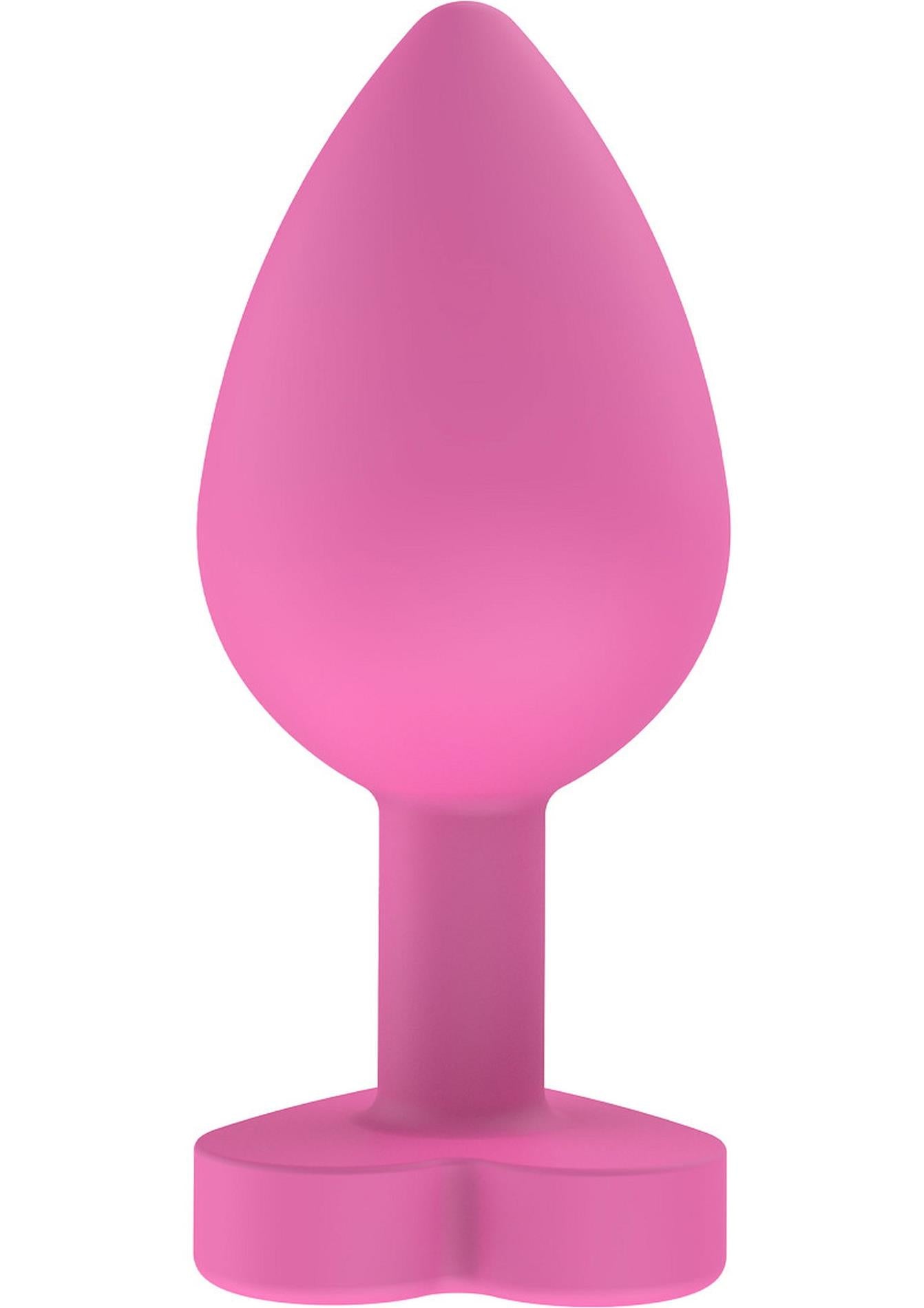 Plug anal din silicon Lets Fuck ToyJoy, roz, 8,5 cm