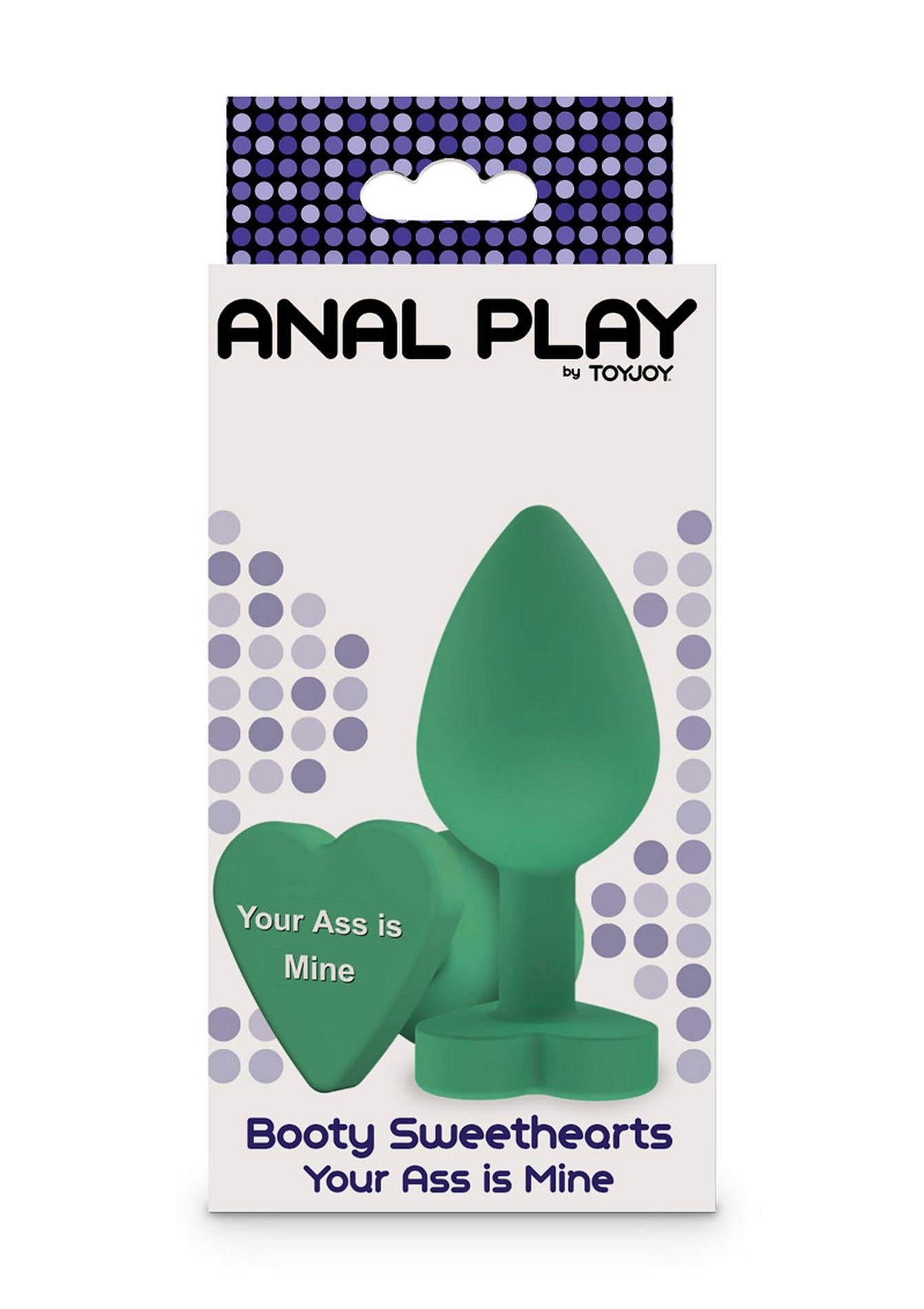 Dop anal din silicon Fundul tău e al meu ToyJoy verde 8,5 cm