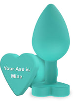 Dop anal din silicon Fundul tău e al meu ToyJoy verde 8,5 cm
