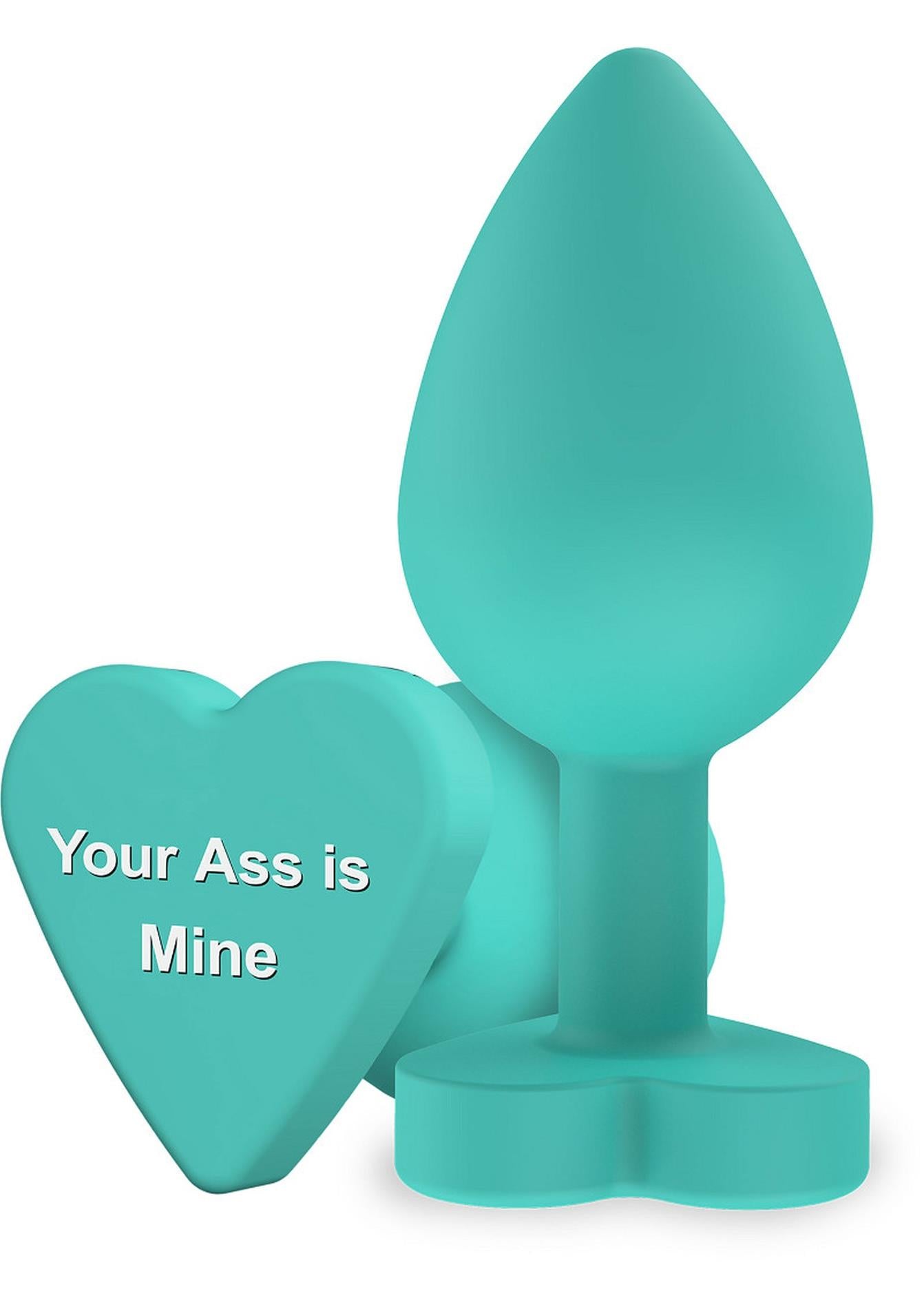 Dop anal din silicon Fundul tău e al meu ToyJoy verde 8,5 cm