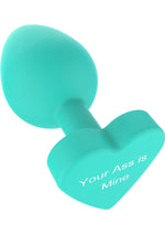 Dop anal din silicon Fundul tău e al meu ToyJoy verde 8,5 cm