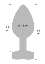 Dop anal din silicon Fundul tău e al meu ToyJoy verde 8,5 cm