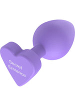 Plug anal din silicon Secret Entrance ToyJoy Violet 8,5 cm