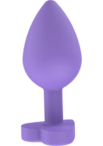 Plug anal din silicon Secret Entrance ToyJoy Violet 8,5 cm