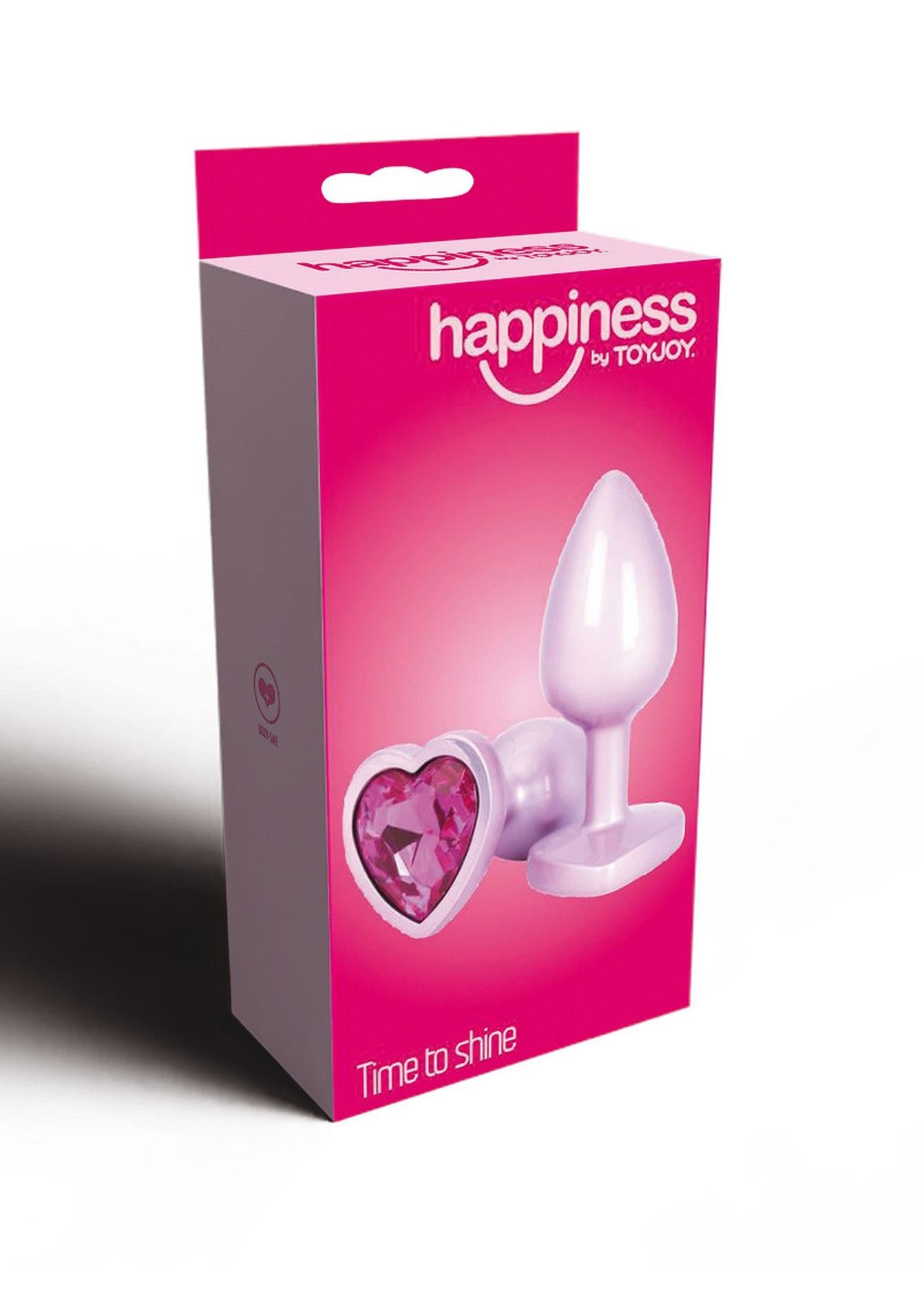 Dop anal din aluminiu Toyjoy Happiness Time To Shine, roz, 7 cm