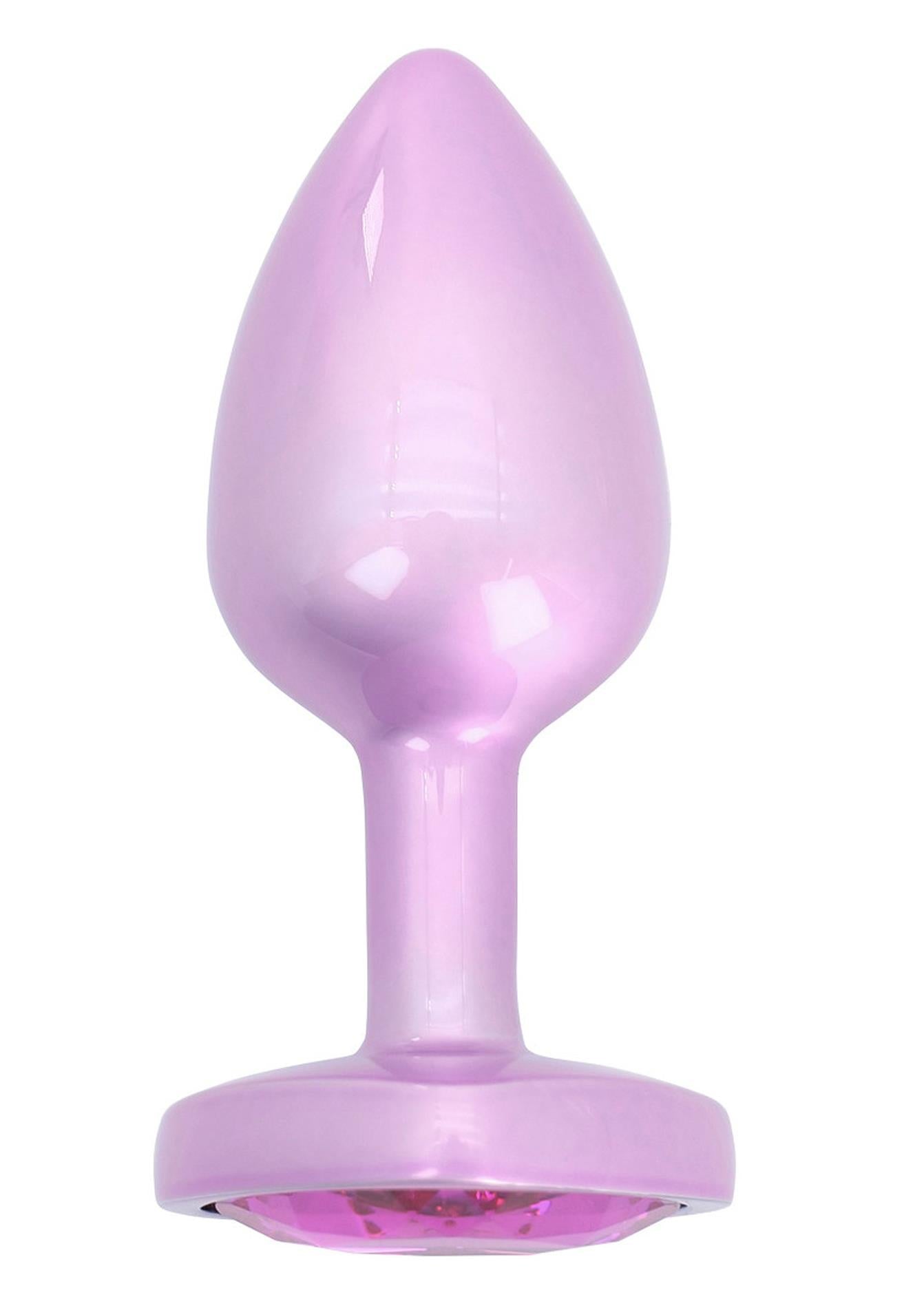 Dop anal din aluminiu Toyjoy Happiness Time To Shine, roz, 7 cm