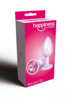 Dop anal ToyJoy Happiness Shine Like A Star, roz, 7 cm