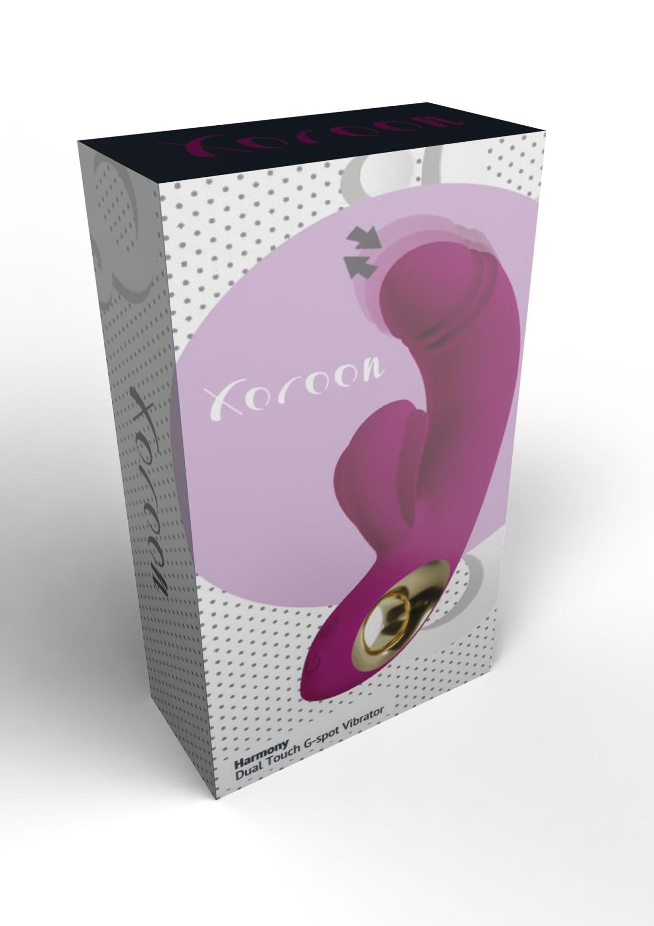 Vibrator Xocoon Harmony DualTouch pentru punctul G, violet, 16,5 cm