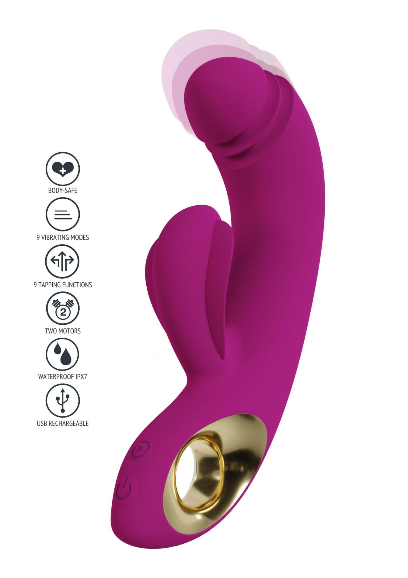 Vibrator Xocoon Harmony DualTouch pentru punctul G, violet, 16,5 cm