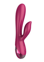 Vibrator Xocoon Endless Love din silicon, model iepuraș, 19 cm, roz