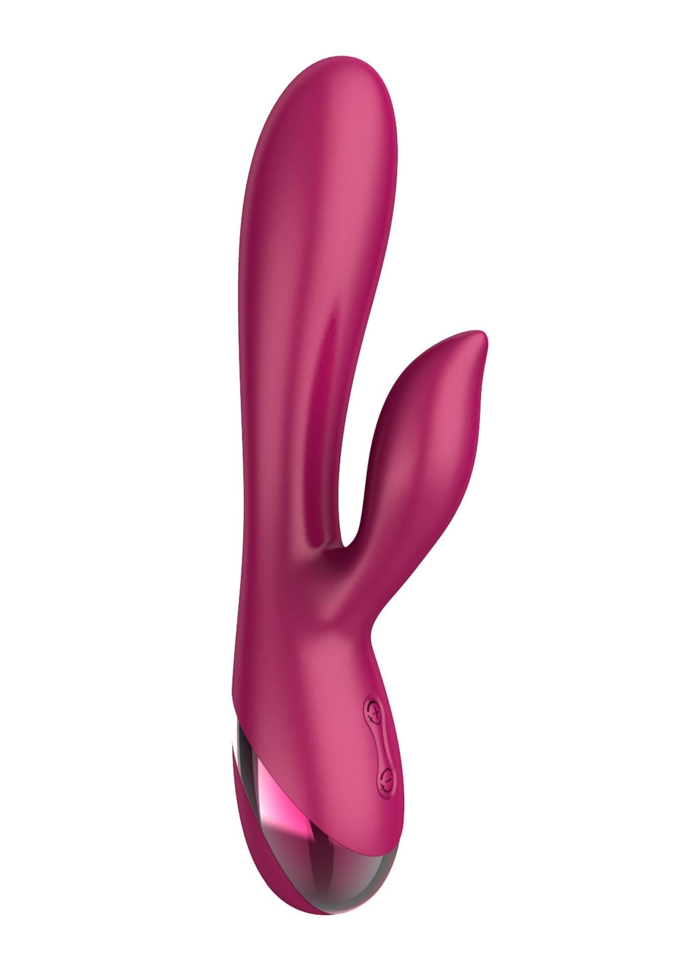 Vibrator Xocoon Endless Love din silicon, model iepuraș, 19 cm, roz