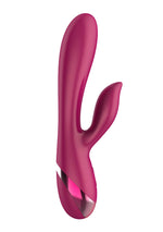 Vibrator Xocoon Endless Love din silicon, model iepuraș, 19 cm, roz