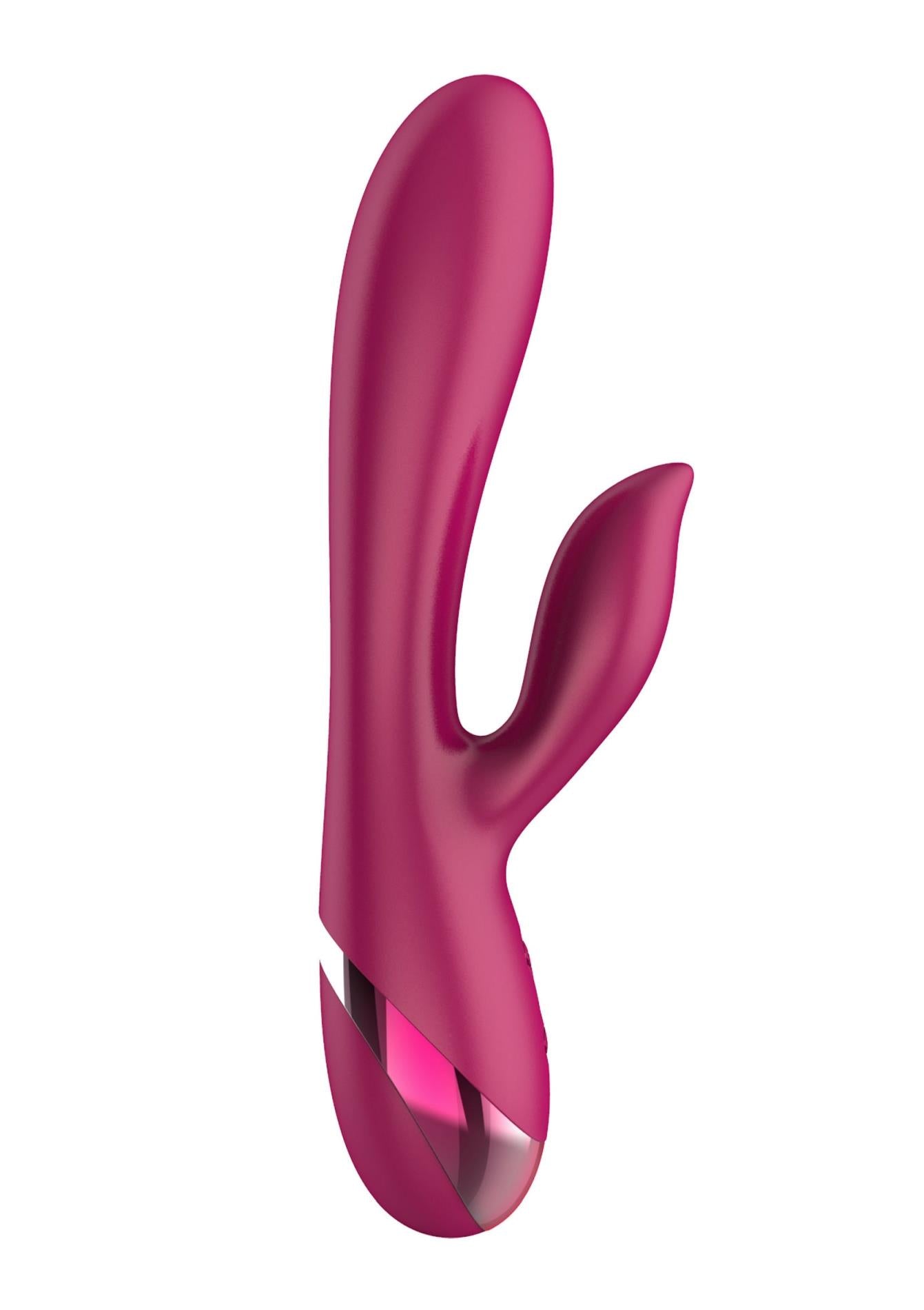 Vibrator Xocoon Endless Love din silicon, model iepuraș, 19 cm, roz