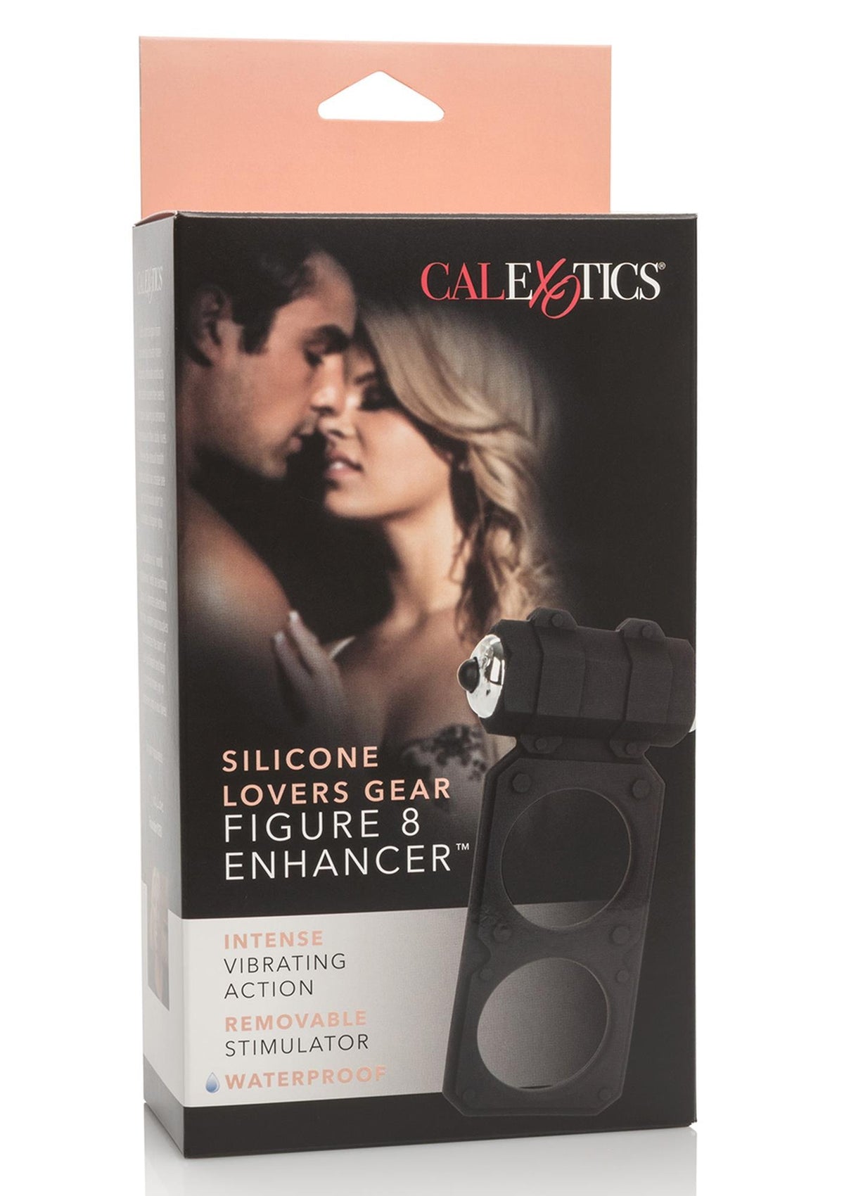 Inel vibrant pentru penis Calexotics din silicon, negru