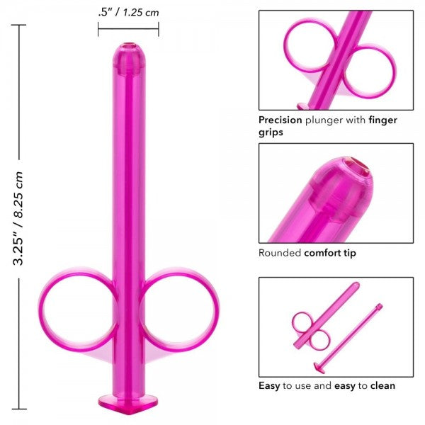 Seringă lubrifiantă roz Calexotics 2 buc 8 cm