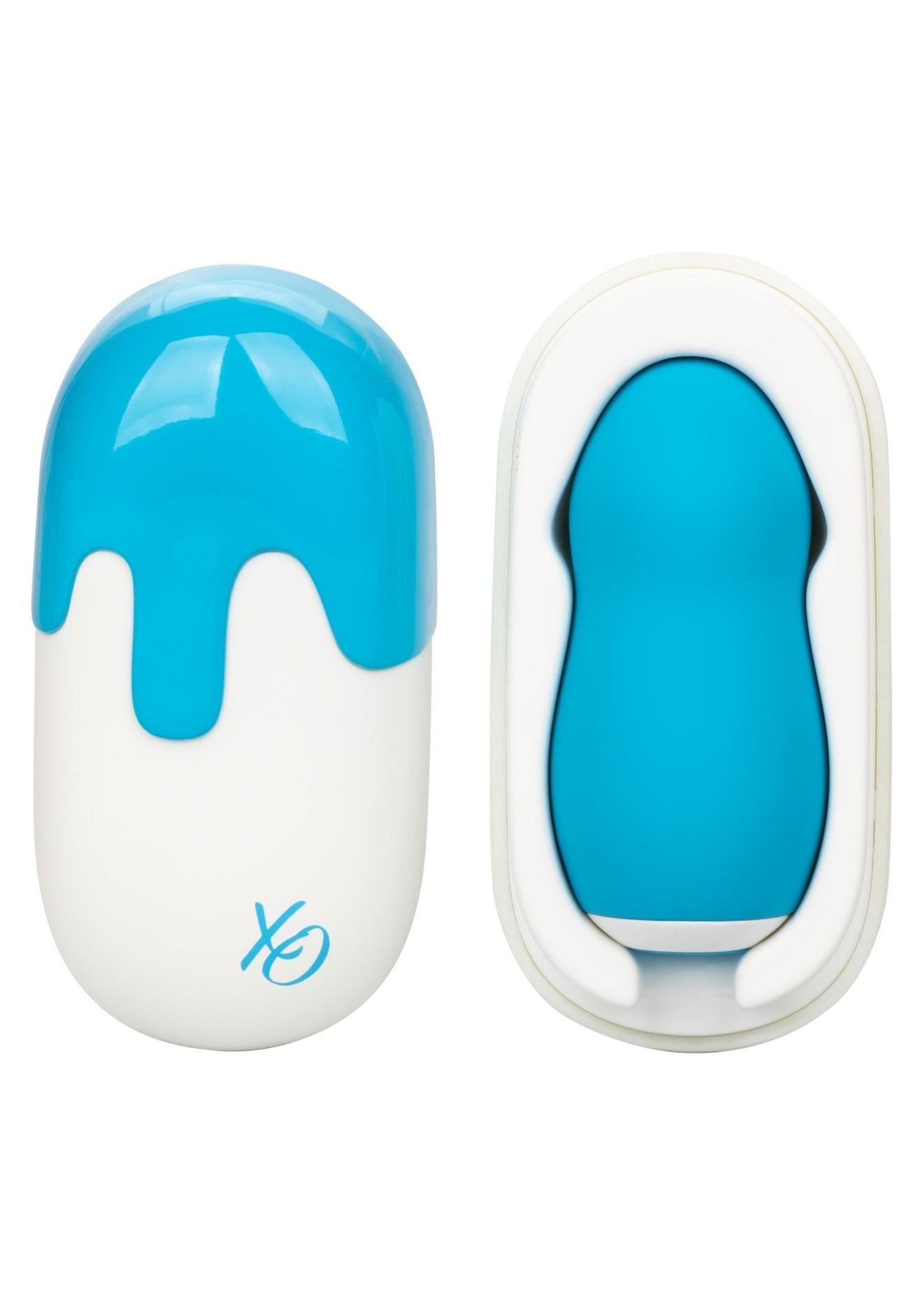 Vibrator Sugar Dream Mini cu silicon albastru și USB