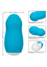 Vibrator Sugar Dream Mini cu silicon albastru și USB