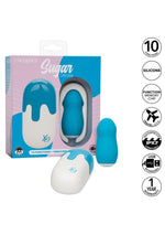 Vibrator Sugar Dream Mini cu silicon albastru și USB