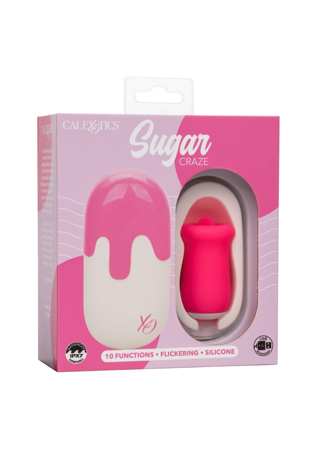Stimulator lingual USB roz Calexotics Sugar Craze