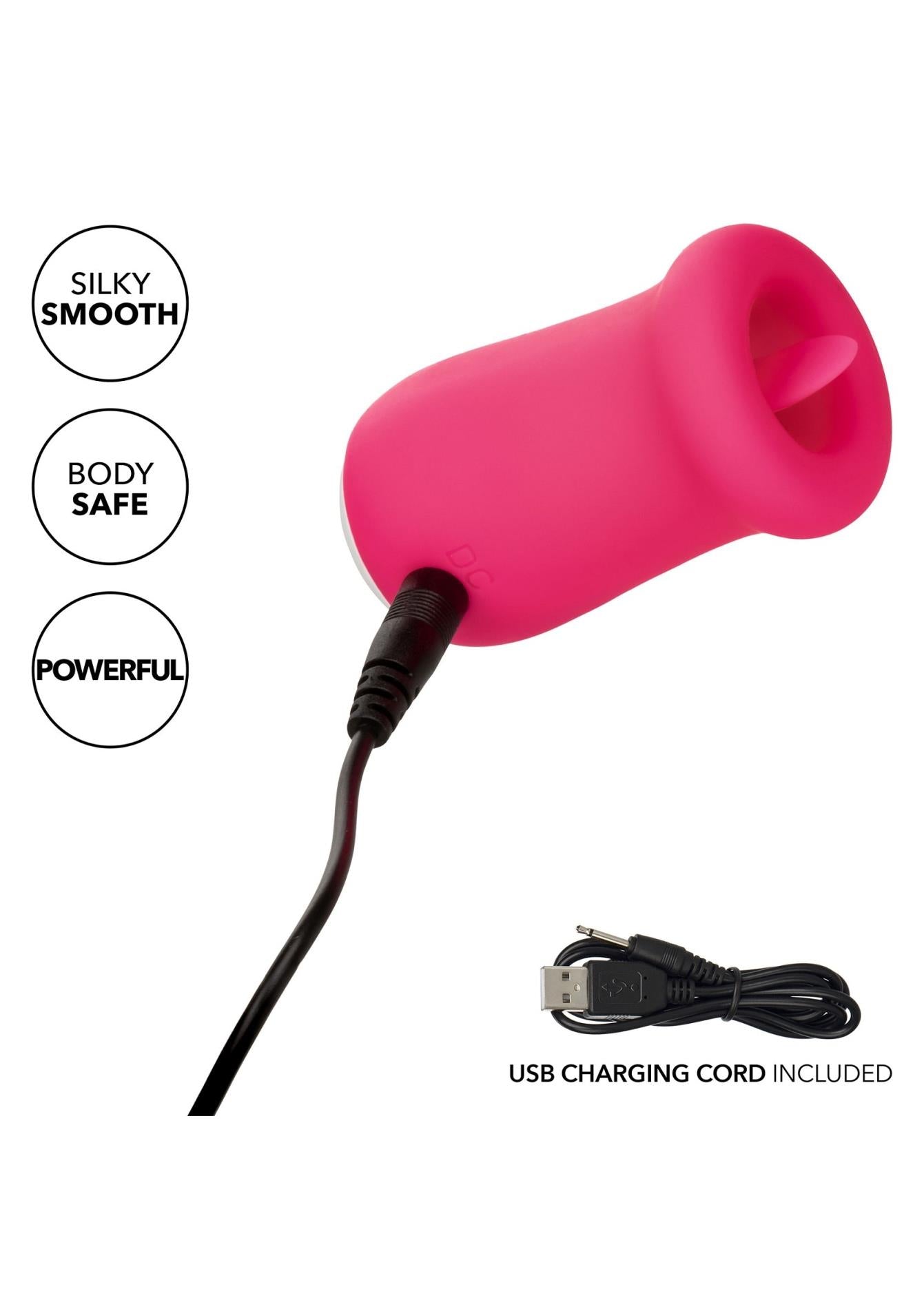 Stimulator lingual USB roz Calexotics Sugar Craze