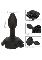 Dop anal din silicon Calexotics Small Rose Black